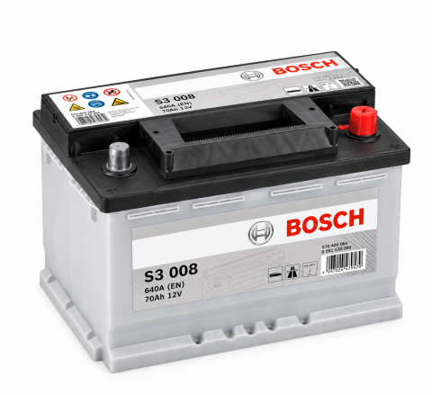 Аккумулятор Bosch S3 008 70Ah 640A 12V +R