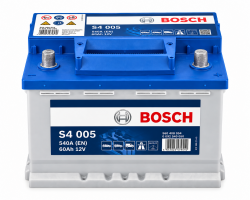 Акумулятор Bosch S4 005 60Ah 540A 12V +R