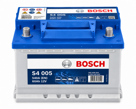 Акумулятор Bosch S4 005 60Ah 540A 12V +R
