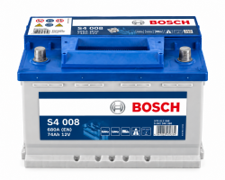 Акумулятор Bosch S4 008 74Ah 680A 12V +R