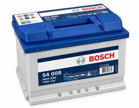 Аккумулятор Bosch S4 008 74Ah 680A 12V +R Аккумулятор Bosch S4 008 74Ah 680A 12V +R