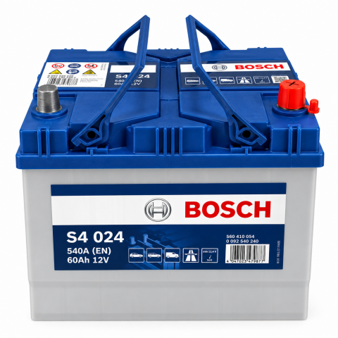 Акумулятор Bosch S4 024 Asia 60Ah 540A 12V +R