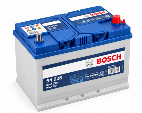 Акумулятор Bosch S4 028 Asia 95Ah 830A 12V +R