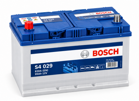 Аккумулятор Bosch S4 029 Asia 95Ah 830A 12V+L