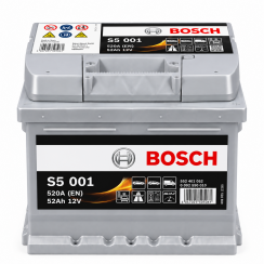 Аккумулятор Bosch S5 001 52Ah 520A 12V +R Аккумулятор Bosch S5 001 52Ah 520A 12V +R