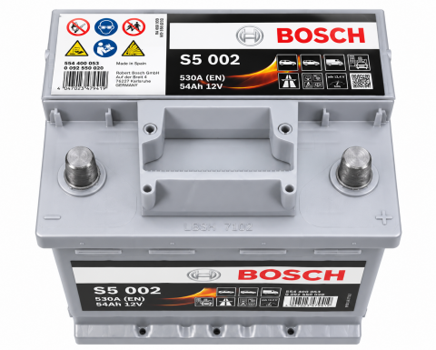 Акумулятор Bosch S5 002 54Ah 530A 12V +R