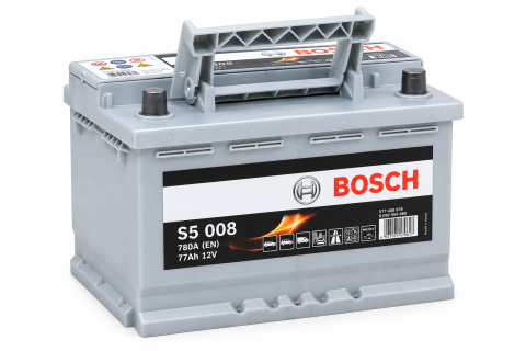 Аккумулятор Bosch S5 008 77Ah 780A 12V +R