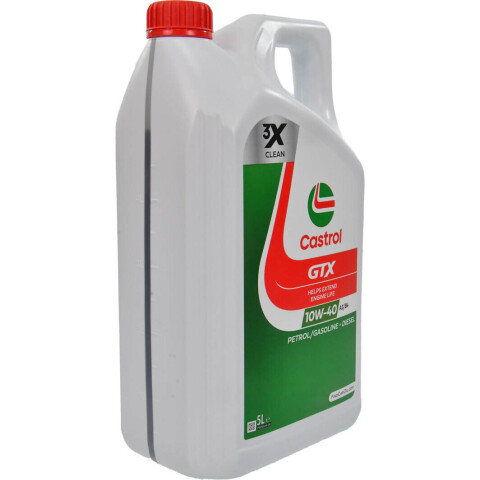 Моторное масло CASTROL GTX 10W-40 A3/B4, 5 литров
