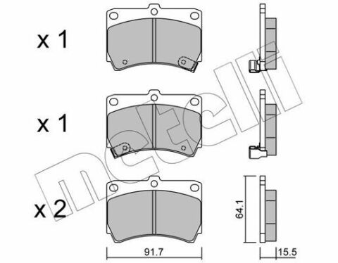 Колодки тормозные (передние) Kia Rio 00-05/Mazda 323 89-98/121 II 90-96