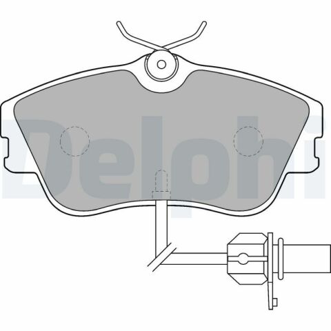 DELPHI VW Гальмівні колодки перед. T4