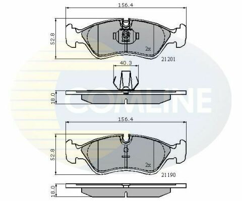 CBP01007 Comline - Тормозные колодки для дисков