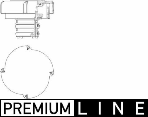 Крышка расшир.бачка радиатора E36/E46/E34/E39/E60/E61/E53 1.8-3.5 (Premium Line! OE) 1.4bar