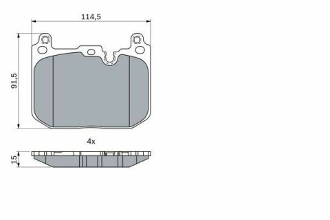 Колодки гальмівні (передні) Mini Cooper (F54/F56/F57) 15-