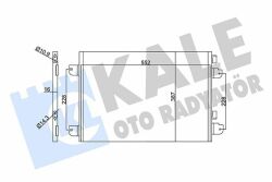 Радиатор кондиционера Renault Megane I, Dacia Logan, Sandero