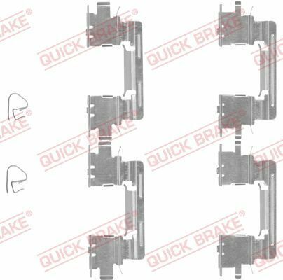 Комплект прижимних планок гальмівного супорту (переднього) Toyota Camry 2.4/3.0 01-06 (Akebono)