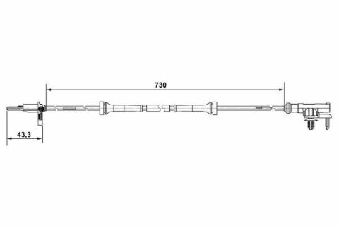 Датчик ABS (передний) Mitsubishi 1.1-1.5D 04-12