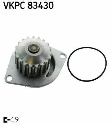 Насос воды Citroen Berlingo/C2/C3/C4/Peugeot 106/206/207/307/308/408/Partner 1.6 96- (19z)