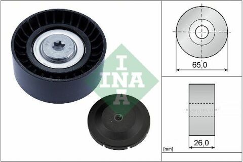 Ролик генератора BMW 2 (F22/F87)/3 (F30/F80) 14- (паразитный) (65x26), B47 D20