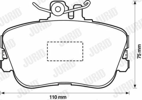 JURID DB Тормозные колодки перед.W202 93-