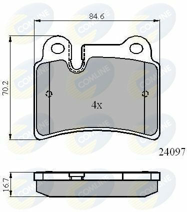 CBP01728 Comline - Тормозные колодки для дисков