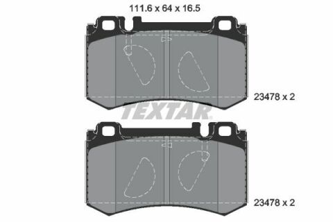 Колодки гальмівні (задні) MB E-class (W211) 02-10/S-class (W220/W221) 98-13 (Brembo) Q+