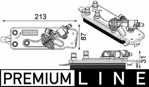 Радиатор масляный BMW 5 (F10, F18) 3.0i 10-/7 (F01, F02, F03, F04) 3.0/4.4i 08- N55/N63/N74