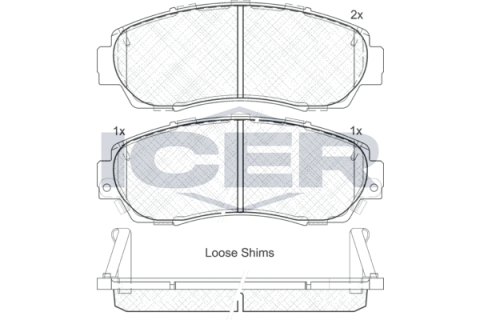 Колодки гальмівні (передні) Honda CR-V IV/Crosstour 12-