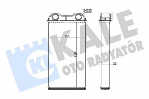 KALE NISSAN Радиатор отопления Trafic II,Opel Vivaro,Nissan 01-