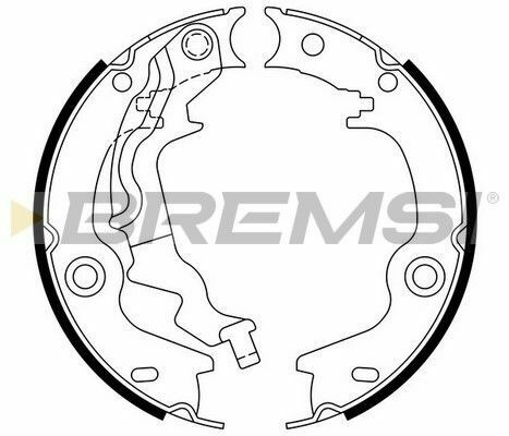 Колодки ручного гальма Hyundai Accent III 05-10/Kia Rio II 05- Колодки ручного гальма Hyundai Accent III 05-10/Kia Rio II 05-