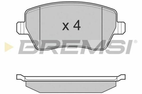 Тормозные колодки пер. Kangoo/Logan 08-/Duster 10- (TRW)