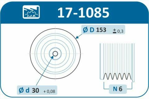 Шкив коленвала Citroen Berlingo/Jumpy/Peugeot Expert 1.9D/2.0HDI 98- (6PK)