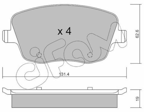 Гальмівні колодки пер. VW Polo 02-/Skoda Fabia 99-14 (TRW) Гальмівні колодки пер. VW Polo 02-/Skoda Fabia 99-14 (TRW)
