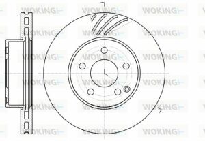 Гальмівний диск перед. W204/W207/W212/W172 (07-21)