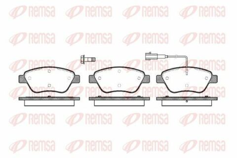 Тормозная колодка передн. (с датч.) Fiat Doblo 1.3JTD 1.9JTD 1.4i 05-