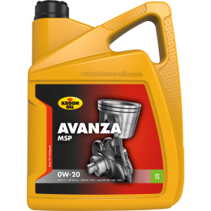 Моторна олива KROON OIL Avanza MSP 0W-20, 5 літрів