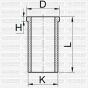 Гильза цилиндра (размер отв. 79.51/STD) 1,7-2,4D/TD, фото 1 - интернет-магазин Auto-Mechanic