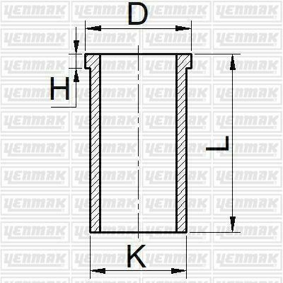 YENMAK Гильза цилиндра (размер отв. 82 / STD) FIAT DOBLO 1.9JTD, OPEL VECTRA C 1.9CDTi (4цл.) (DOBLO 1.9 D)