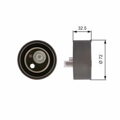 Натяжной ролик ремня ГРМ GATES POWERGRIP TENSIONER