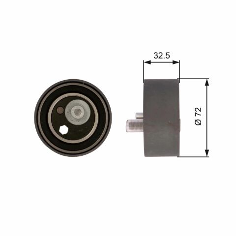 T41082 (7786-21131) Натяжной ролик ремня ГРМ GATES POWERGRIP TENSIONER