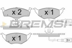Гальмівні колодки перед. VW Polo 01-/Skoda Fabia 03-14 (Kelsey-hayes) (141,5x49,7x17,2) Гальмівні колодки перед. VW Polo 01-/Skoda Fabia 03-14 (Kelsey-hayes) (141,5x49,7x17,2)