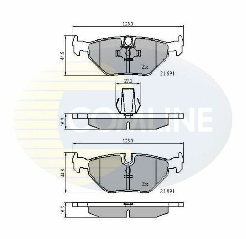 CBP01011 Comline - Тормозные колодки для дисков