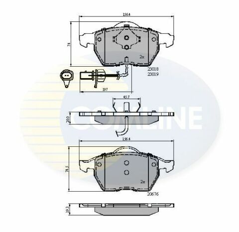 CBP11542 Comline - Тормозные колодки для дисков