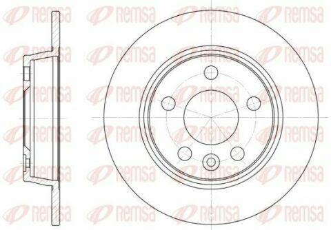 Диск гальмівний задн. VW Sharan SEAT Alhambra FORD Galaxy (268*9)