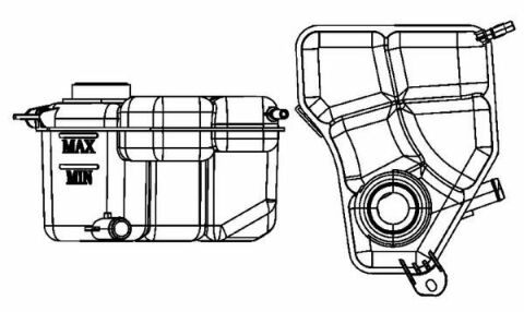 Бачок расширительный Ford Fiesta 1.4/1.6 01-08/Fusion 1.25-1.6 02-12