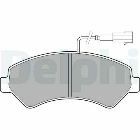 Колодки тормозные (передние) Citroen Jumper/Fiat Ducato/Peugeot Boxer 2.0-3.0HDi 06-R16(с датчиком)