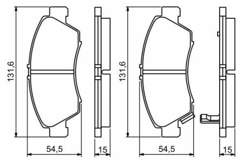 Колодки гальмівні (передні) Honda Civic V/VI 91-01/Jazz 02-08