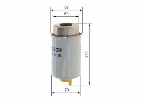 Фильтр топлива TRANSIT 2.4TDDI 04- N2088