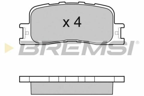 Тормозные колодки зад. Toyota Camry 01-06 (akebono) (93x38x16)