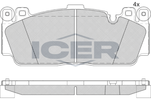 Колодки тормозные (передние) BMW 2 (F22/F87) 15-/3 (F30/F80) 16-18/5 (F10)/6 (F12/F13/F06) 11-18