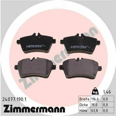 Колодки тормозные (передние) MB A-class (W169)/B-class (W245) 04-12 (Bosch)